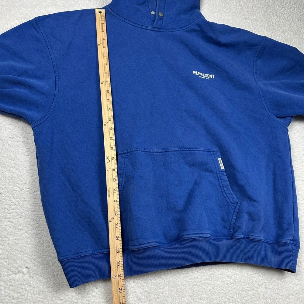 REPRESENT‎ Owners Club Royal Blue Cotton Hoodie Mens Size Large